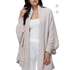 525 The Cozy Open Front Wrap L/XL Women's NWT Goat Heather - So Cozy